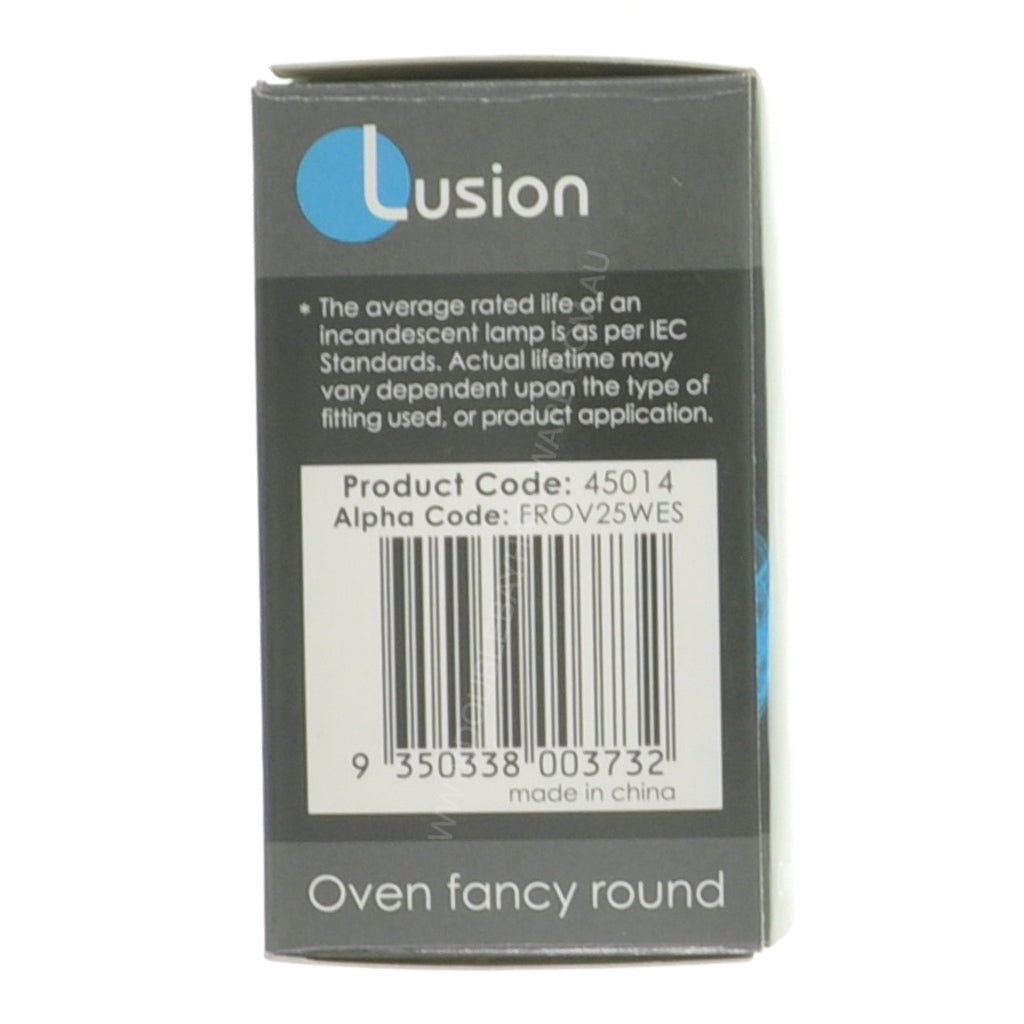 Lusion Fancy Round Oven Light Bulb E27 25W 250V 300°C 45014