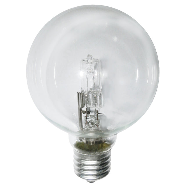 Lusion G125 Spherical Halogen Light Bulb E27 240V 53W Clear 30309