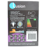 Lusion G95 Filament Spherical LED Light Bulb B22 240V 8W W/W 20959