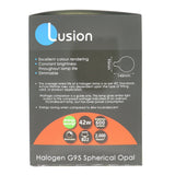 Lusion G95 Spherical Halogen Light Bulb B22 240V 42W Opal 30306