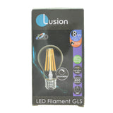 Lusion GLS Filament LED Light Bulb E27 240V 8W W/W 20508