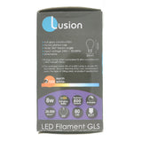 Lusion GLS Filament LED Light Bulb E27 240V 8W W/W 20508