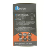 Lusion GLS Halogen Light Bulb B22 240V 70W Clear 30026