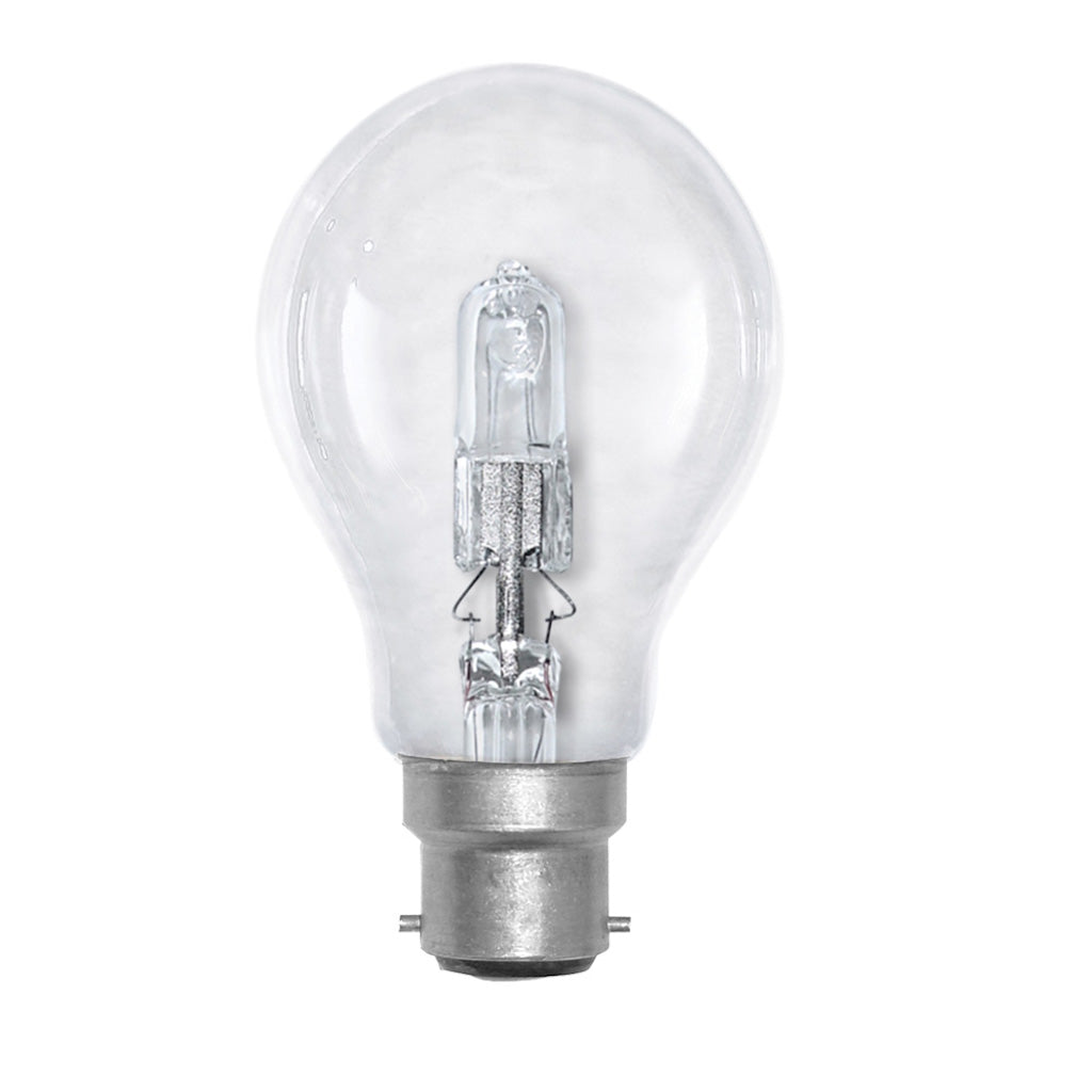 Lusion GLS Halogen Light Bulb B22 240V 42W Clear 30022