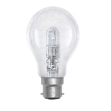 Lusion GLS Halogen Light Bulb B22 240V 52W Clear 30024