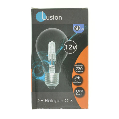 Lusion GLS Halogen Light Bulb E27 12V 60W Clear 30060