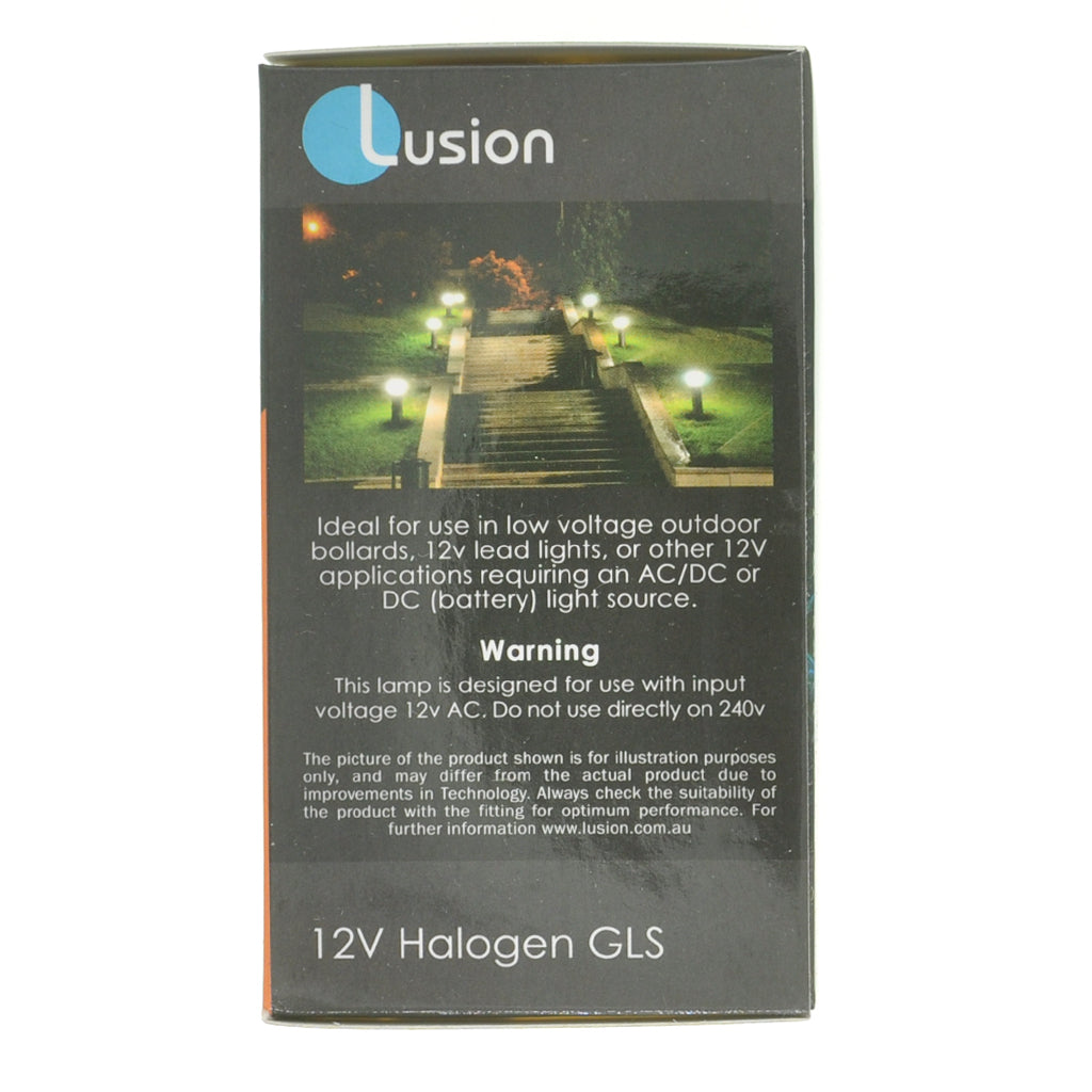 Lusion GLS Halogen Light Bulb E27 12V 60W Clear 30060