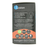 Lusion GLS Halogen Light Bulb E27 240V 52W Clear 30032