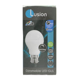 Lusion GLS LED Light Bulb B22 240V 15W C/DL Opal 20435