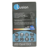 Lusion GLS LED Light Bulb B22 240V 8W C/DL Opal 20428