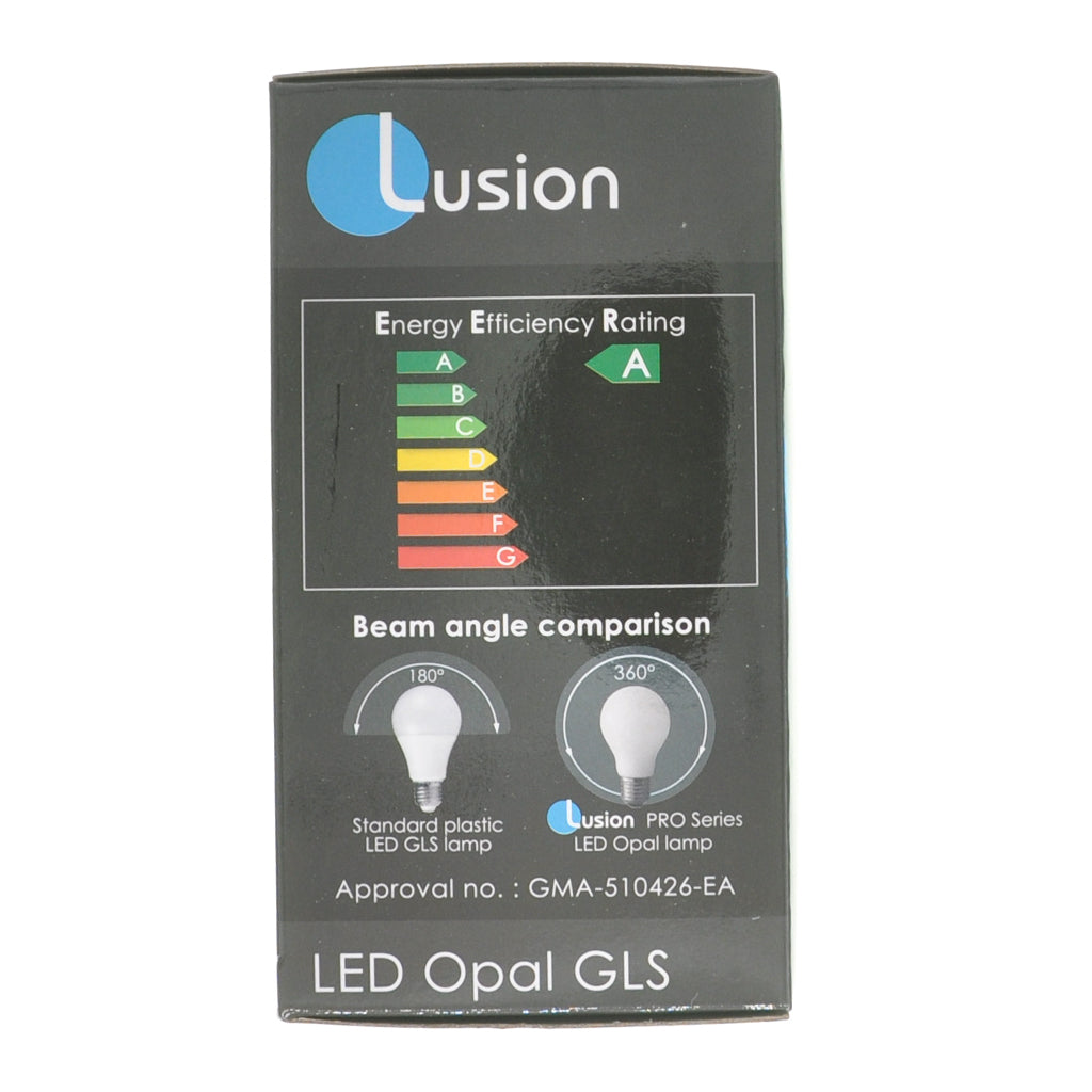 Lusion GLS LED Light Bulb B22 240V 8W C/DL Opal 20428