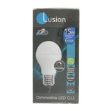 Lusion GLS LED Light Bulb E27 240V 15W C/DL Opal 20434