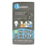 Lusion GLS Tri Colour LED Light Bulb E27 240V 10W 20600