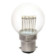 Lusion Glitter Fancy Round LED Light Bulb B22 240V 1W W/W 20196