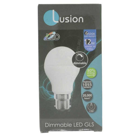 Lusion GLS LED Light Bulb B22 240V 12W C/DL Opal 20424