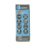 Lusion LED Indicator Bulb E12 240V 1.5W W/W Opal 20300