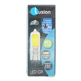 Lusion Bi-Pin LED Light Bulb G9 240V 2.5W C/DL Clear 20171