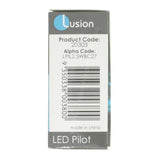 Lusion Pilot LED Light Bulb B22 240V 2.5W W/W Opal 20303