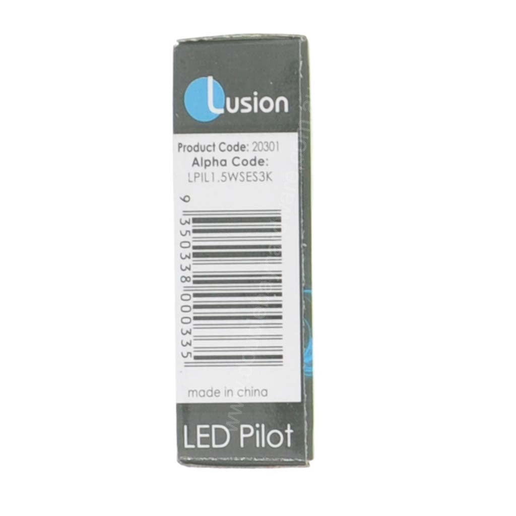 Lusion Pilot LED Light Bulb E14 240V 1.5W W/W Opal 20301