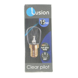 Lusion Pilot Light Bulb E14 240V 15W Clear 45007