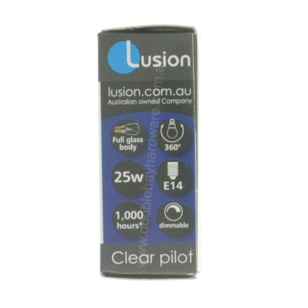 Lusion Pilot Incandescent Light Bulb E14 240V 25W Clear 45008