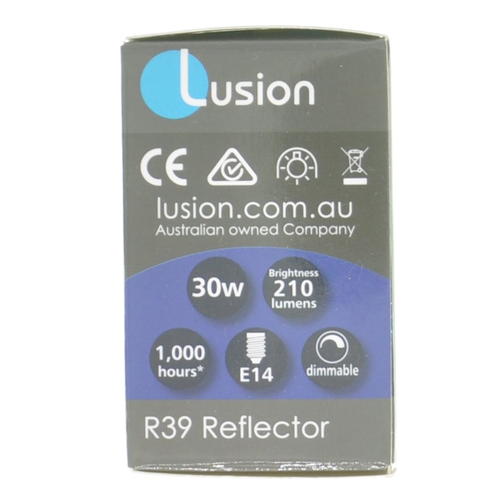 Lusion R39 Reflector Incandescent Light Bulb E14 240V 30W 30706