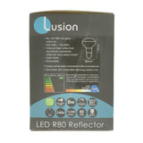 Lusion R80 Reflector LED Light Bulb E27 240V 8W C/DL 20916