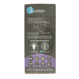 Lusion ST64 Filament LED Light Bulb B22 240V 8W C/DL 20978