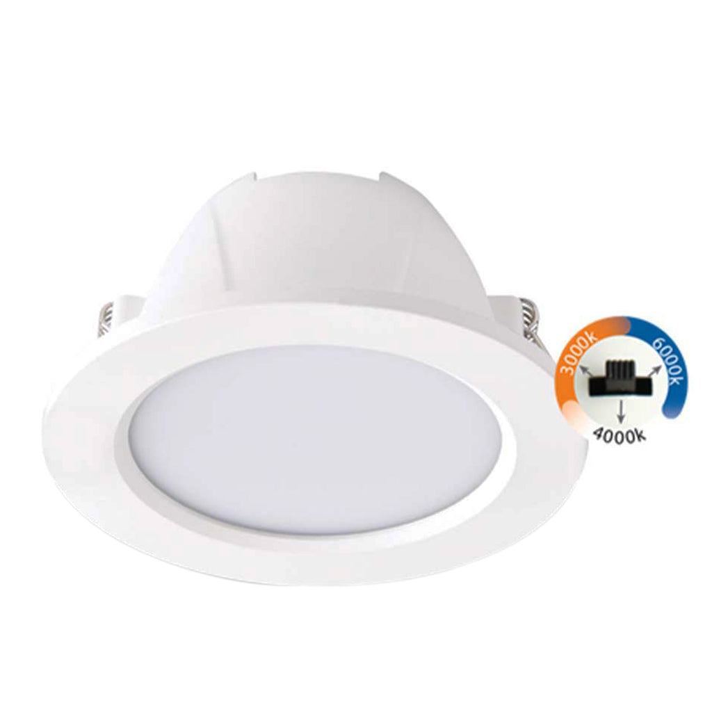 Lusion Trimax Colour Changing LED Downlight 9W IP44 90mm 50080-1