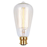 Lusion ST64 Vintage Filament Light Bulb B22 240V 25W W/W 60008