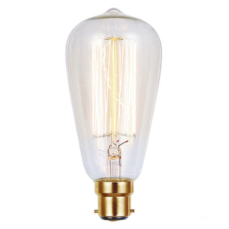 Lusion ST64 Vintage Filament Light Bulb B22 240V 25W W/W 60008