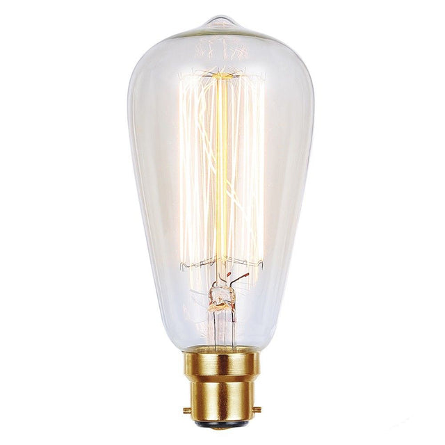 Lusion ST64 Vintage Filament Light Bulb B22 240V 25W W/W 60008