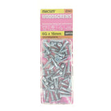 Macsim Woodscrews Countersunk 6Gx16mm Zinc Plated 50Pcs SP21WSZ0616