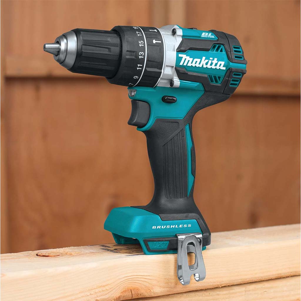 Makita 18V Brushless Heavy Duty Compact Hammer Driver Drill Skin DHP48