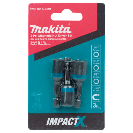 Makita Magnetic Nut Driver Set 3Pcs A-97265