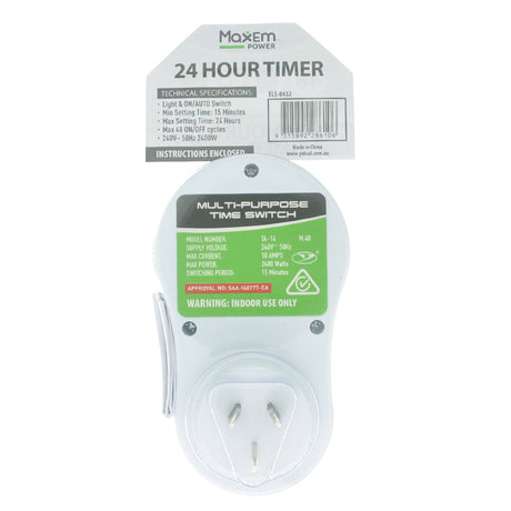 MaxEm 24 Hour Timer ELS-0432