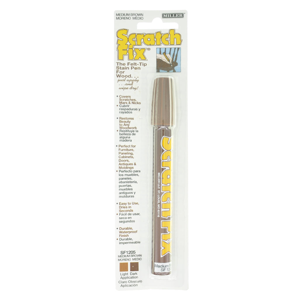 Miller Scratch Fix Furniture Touch Up Pen Medium Brown SFPMB