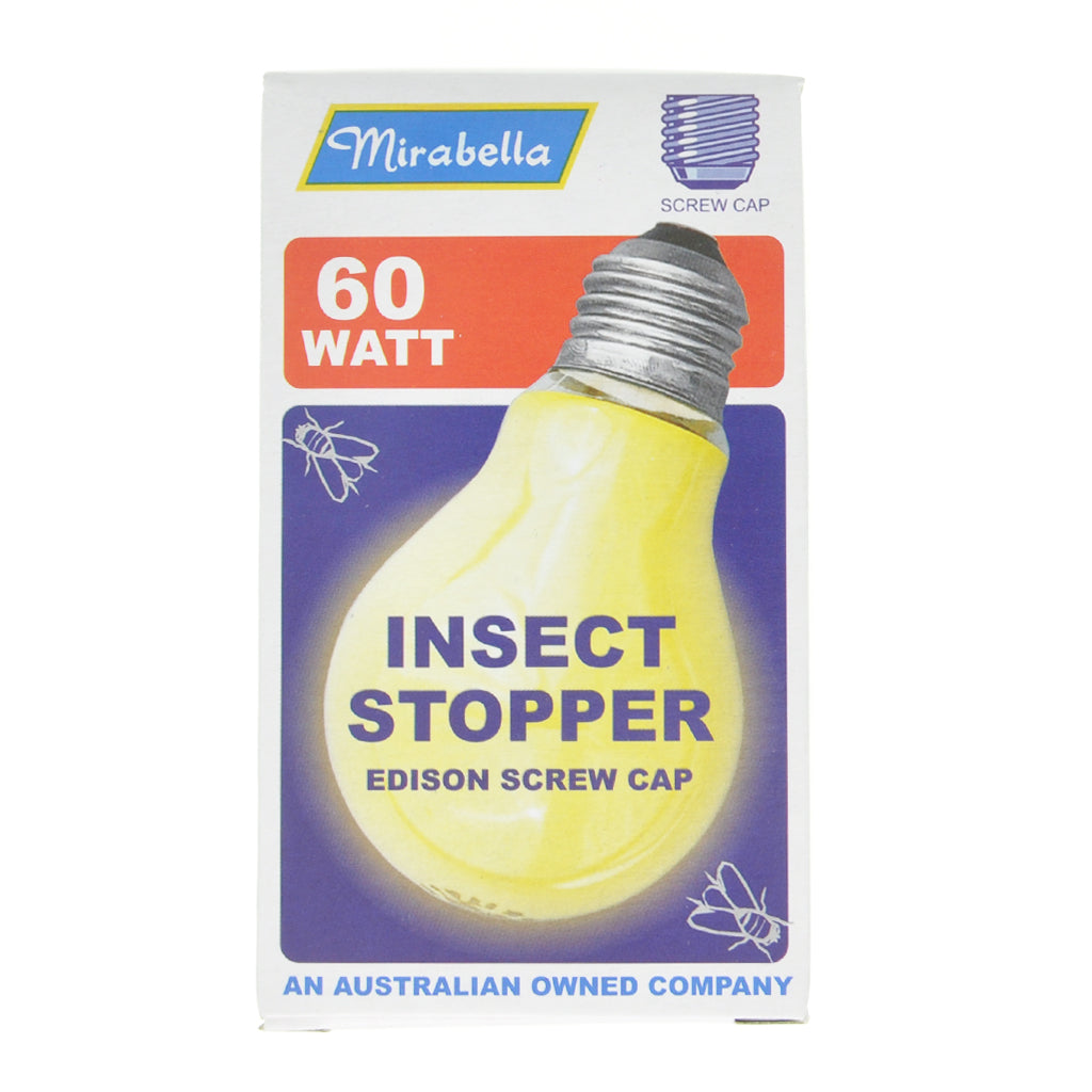 Mirabella GLS Insect Stopper Light Bulb E27 240V 60W