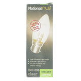 National nls Candle Halogen Light Bulb B22 240V 18W Clear