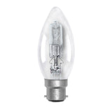 National nls Candle Halogen Light Bulb B22 240V 28W Clear 10287NLS