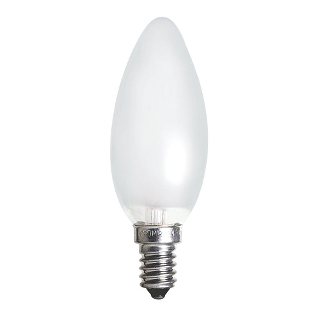 National nls Candle Halogen Light Bulb E14 240V 18W Frost