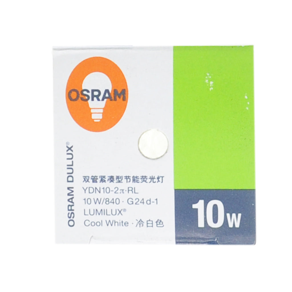 OSRAM DULUX D Compact Fluorescent Light Bulb G24d-1 10W/840