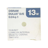 OSRAM DULUX D/E Compact Fluorescent Light Bulb G24q-1 13W/827