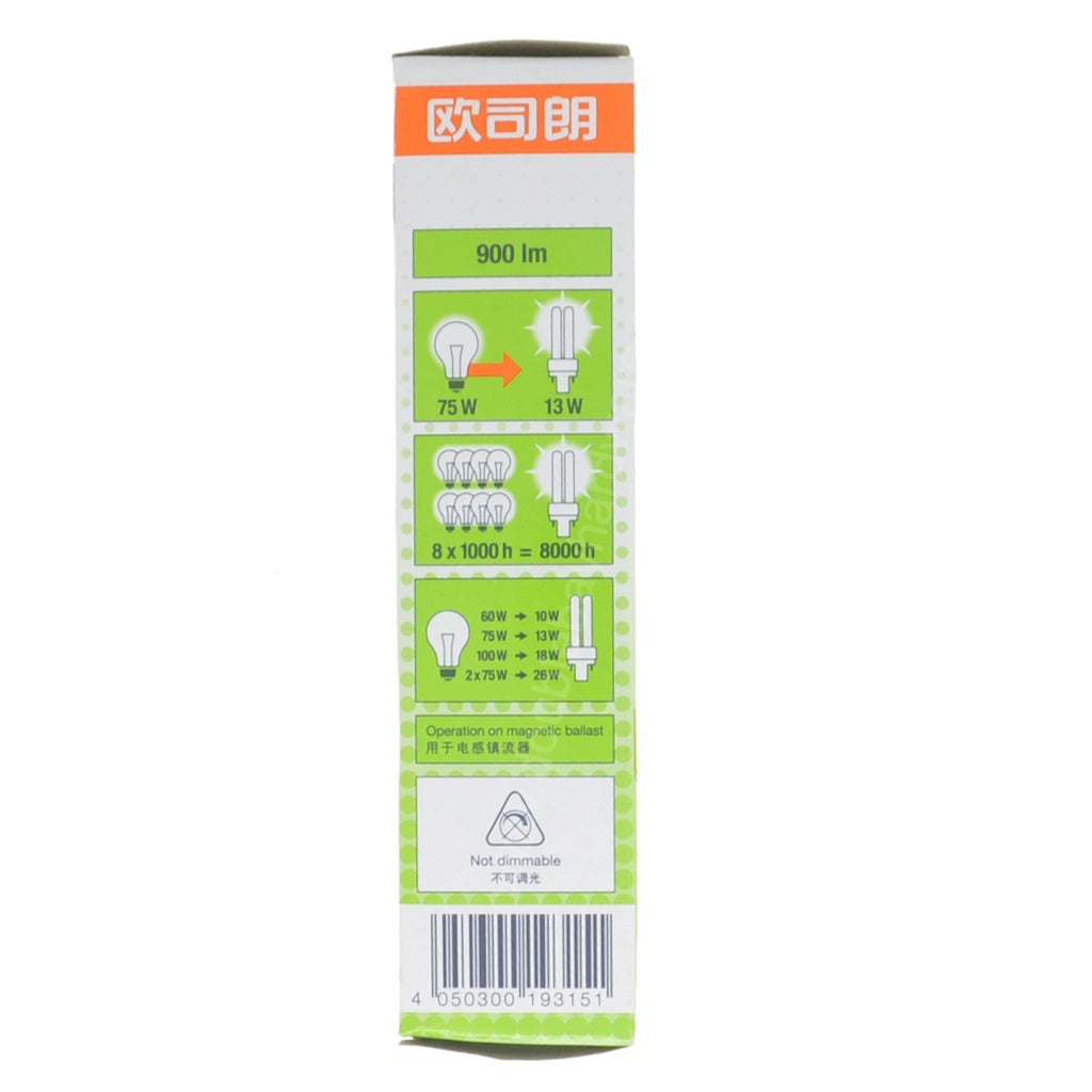 OSRAM Dulux D Light Bulb G24d-1 13W/840