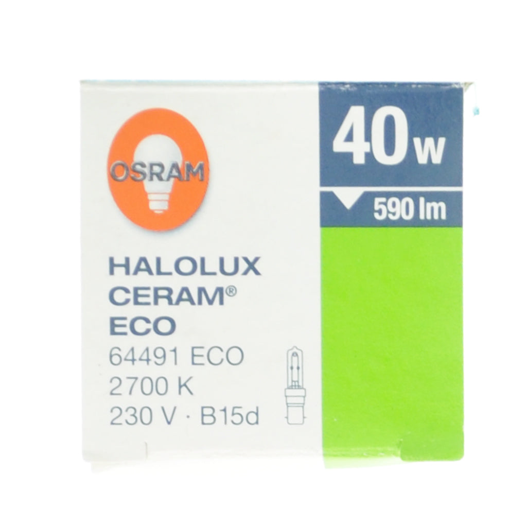 OSRAM HALOLUX CREAM ECO Light Bulb B15d 230V 40W W/W 64491