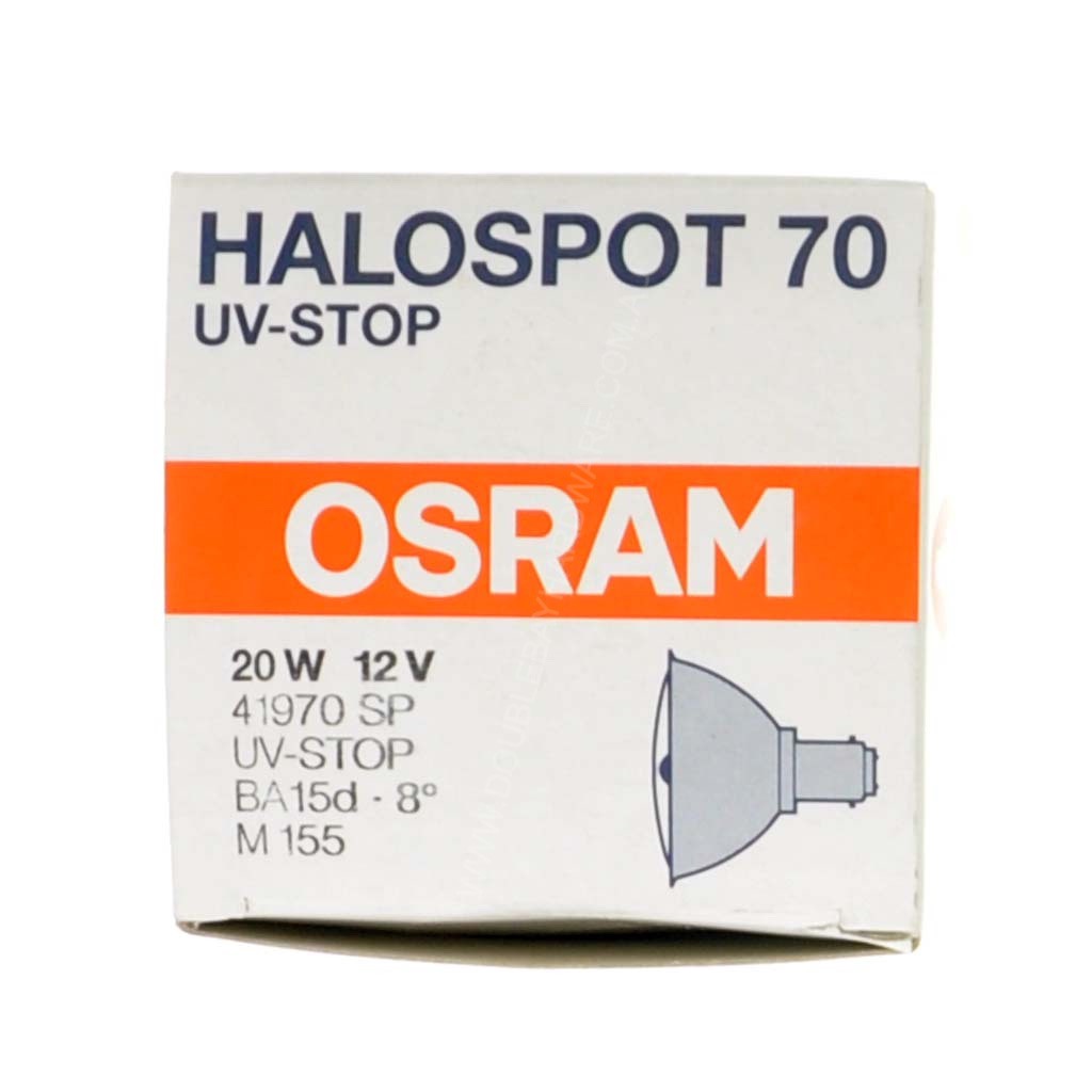 OSRAM HALOSPOT 70 Halogen Light Bulb BA15d 12V 20W 8° 41970SP