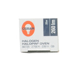 OSRAM Bi-Pin Halopin Oven Halogen Light Bulb 350°C G9 230V 25W 66725