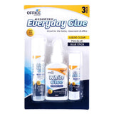 Office Central Assorted Everyday Glue 3Pcs 252152