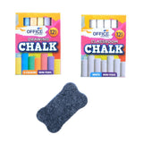 Office Central Chalk Set With Duster Non-Toxic 275250