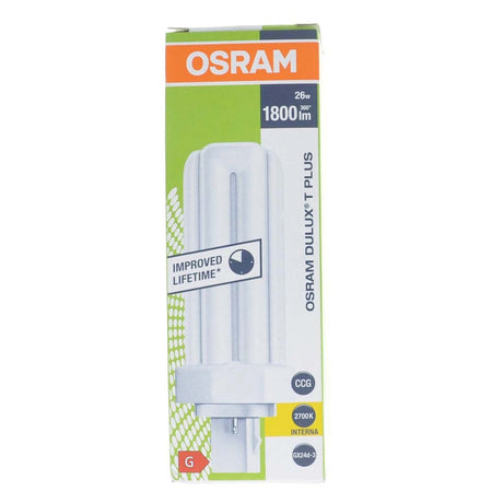 Osram Dulux T Plus Light Bulb GX24d-3 26W/827